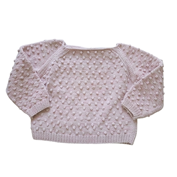 Misha & Puff Pink Sand Popcorn Sweater Shirts & Tops 